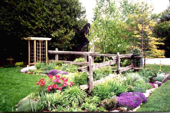 Corner Garden in spring 2000