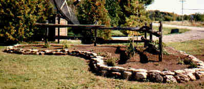 Corner Garden ready to plant