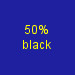 pure blue with black at 50% opacity