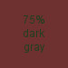 pure red with dark gray at 75% opacity